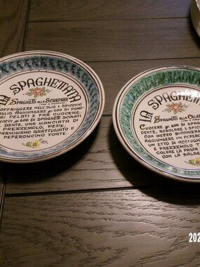 La Spaghettata 8” Hanging plates SPIGNO SATURNIA LATINA CALABRESE & SCARPARA